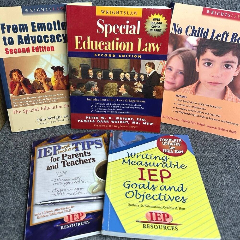 Bundle Special Education Advocacy reference books set of 5 Wrights Law IEP Help